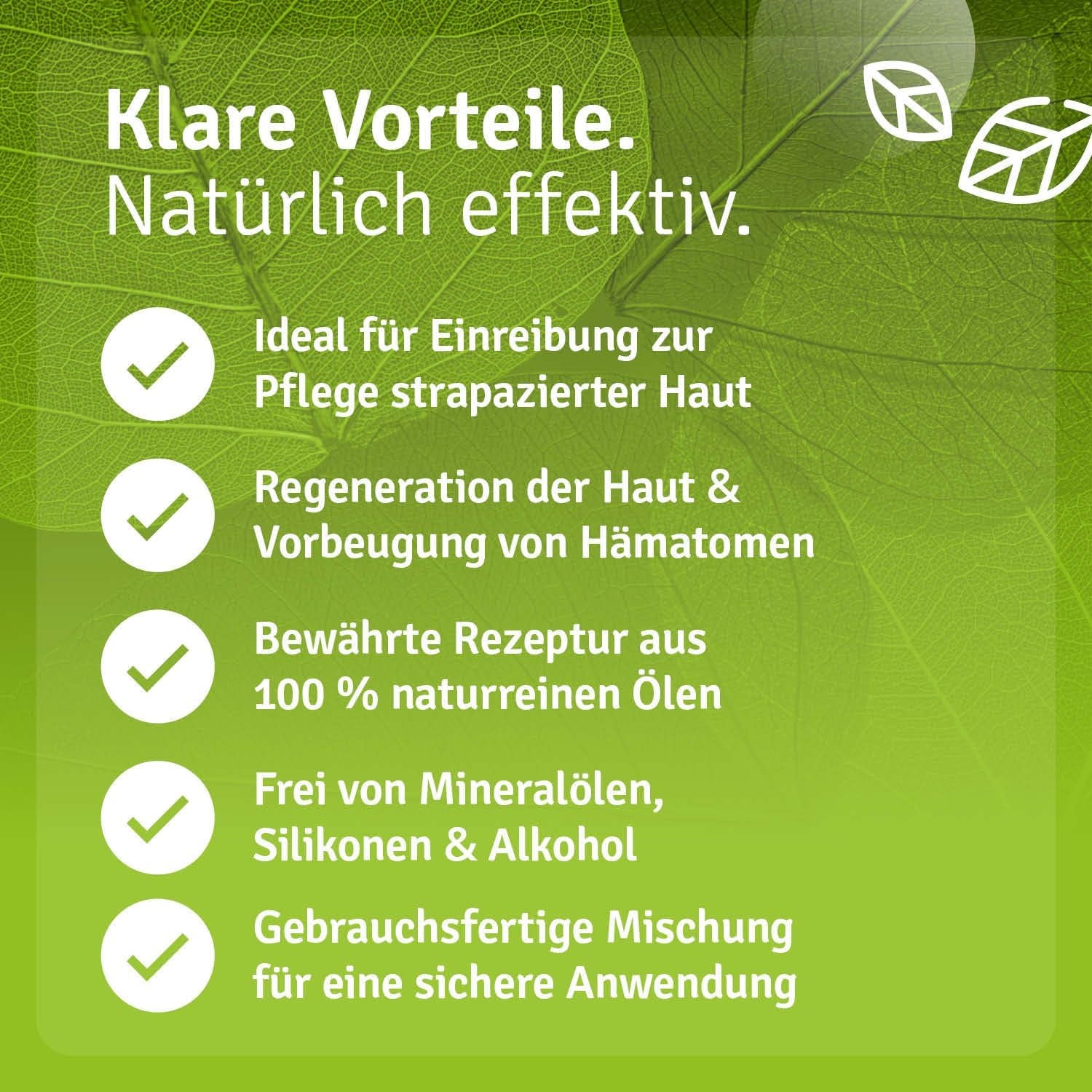 Casida® Hämatom Pflege Öl Repair & Protect - Aromapflegeöl Aus 100% Naturreinen Ölen - Für Die Pflege Von Hämatomen, Blauen Flecken Und Blutergüssen - 50 Ml