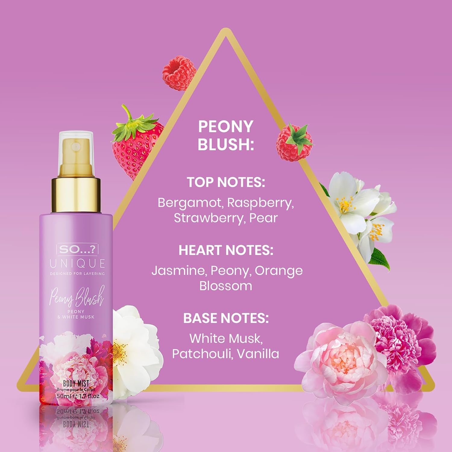 So…? Unique Grande Damen Mini Mist Gift Set, Body Mist Fragrance Spray (6X50Ml)
