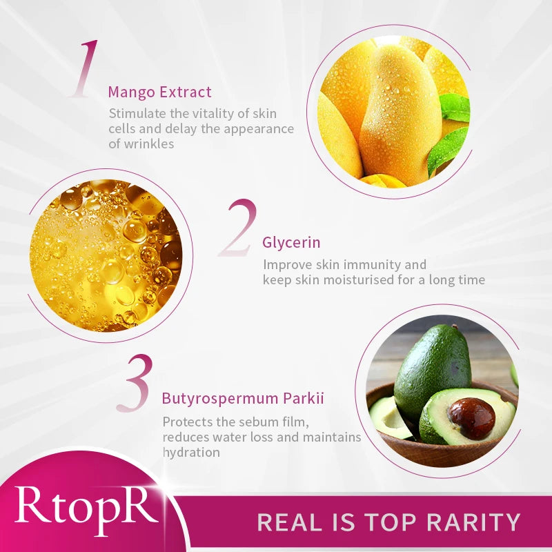 Mango Neck Firming Cream Anti-Wrinkle Fine Line Repair Neck Cream Mild Whitening Moisturizing Hydrating Neck Treatment 40G