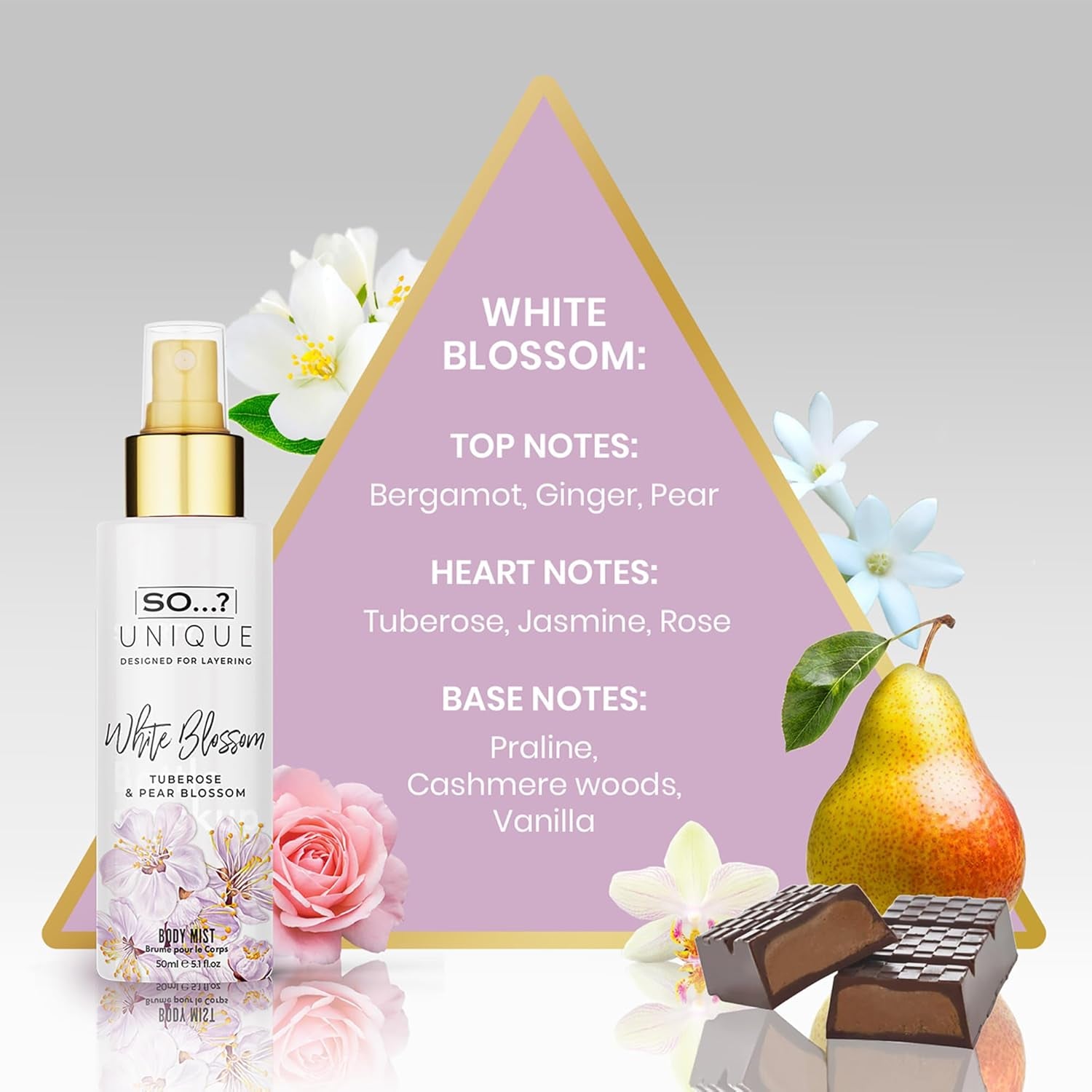 So…? Unique Grande Damen Mini Mist Gift Set, Body Mist Fragrance Spray (6X50Ml)