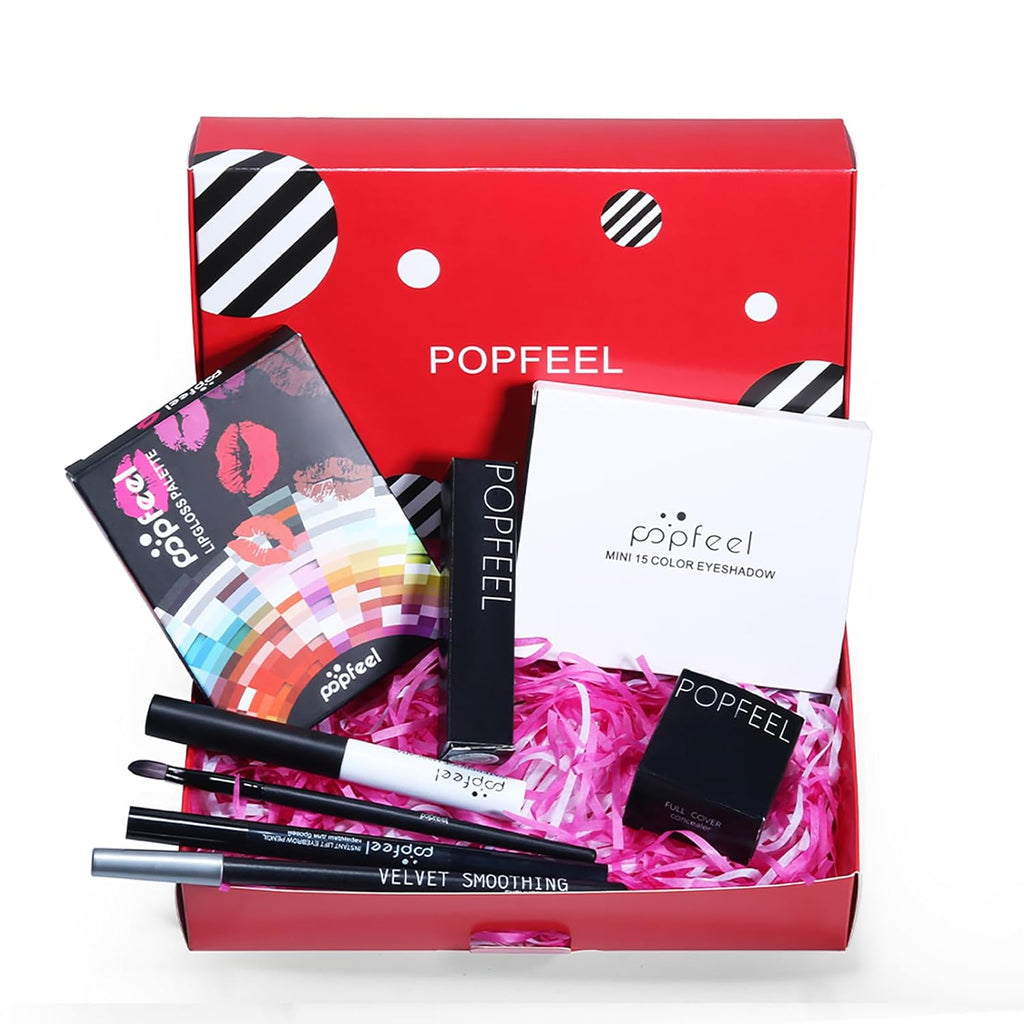Schminkkoffer Damen, Schminke Set, All in One Makeup Kit Für Mädchen Im Teenageralter 13-15, Make up Set Für Frauen, Makeup Set Damen, COSMETICS Beauty Box(8 STK)