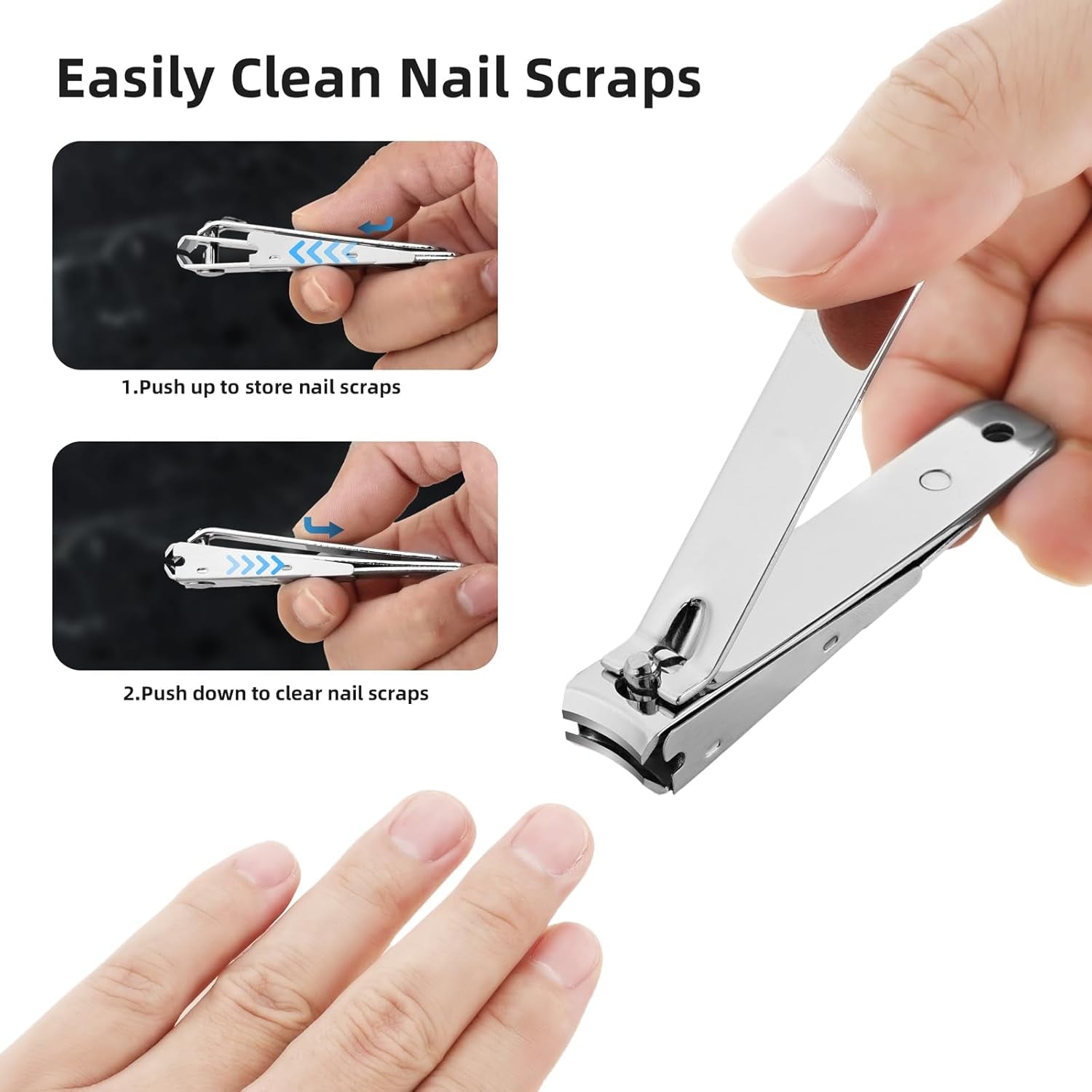 Professionelles Nagelknipser-Set, Edelstahl Maniküre Nagelknipser, Scharf Nagelknipser Für Dicke & Eingewachsene Fußnägel,10 Pcs Pediküre Set Nagelschere Fussnägel Mit Nagelzange & Nagelhautschere