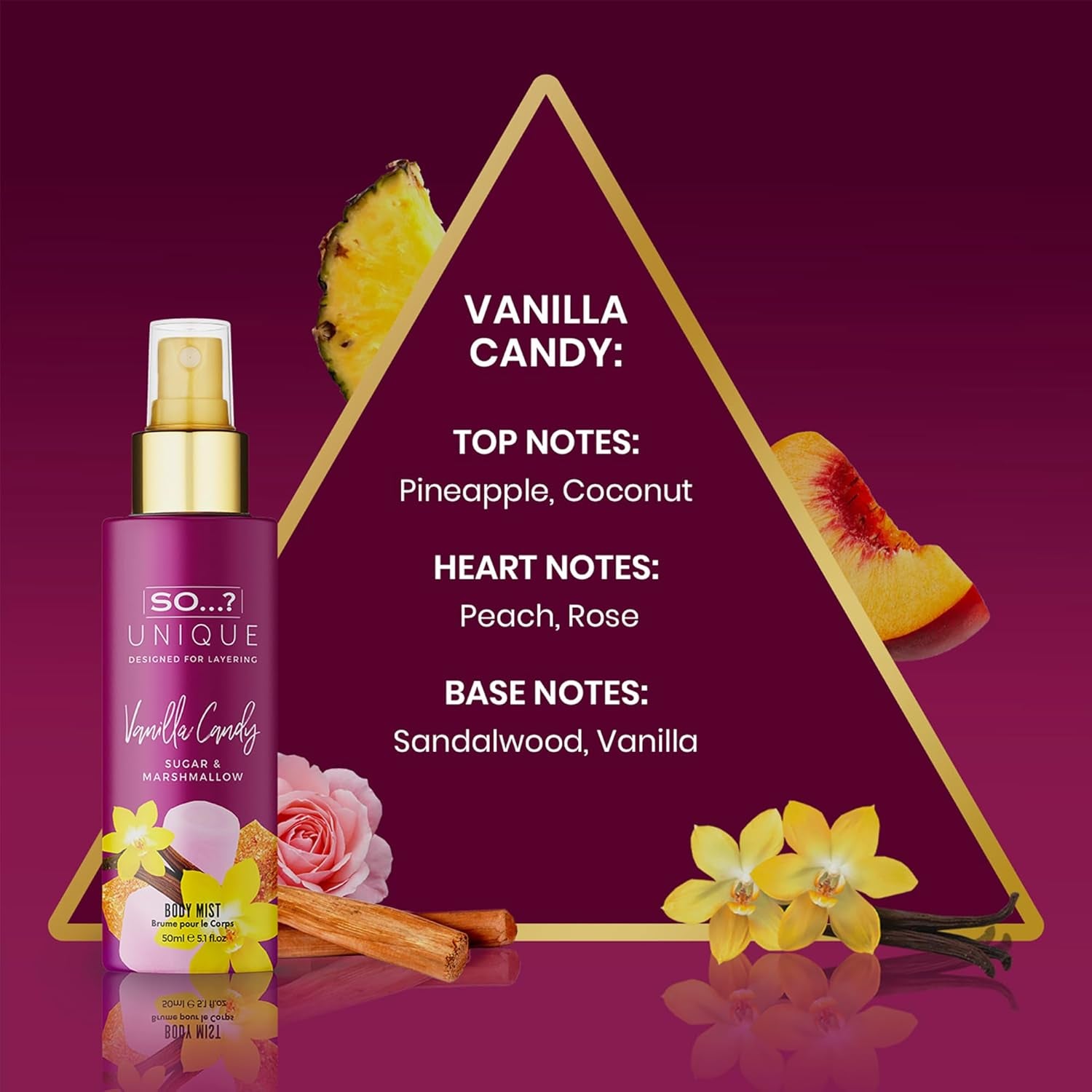 So…? Unique Grande Damen Mini Mist Gift Set, Body Mist Fragrance Spray (6X50Ml)