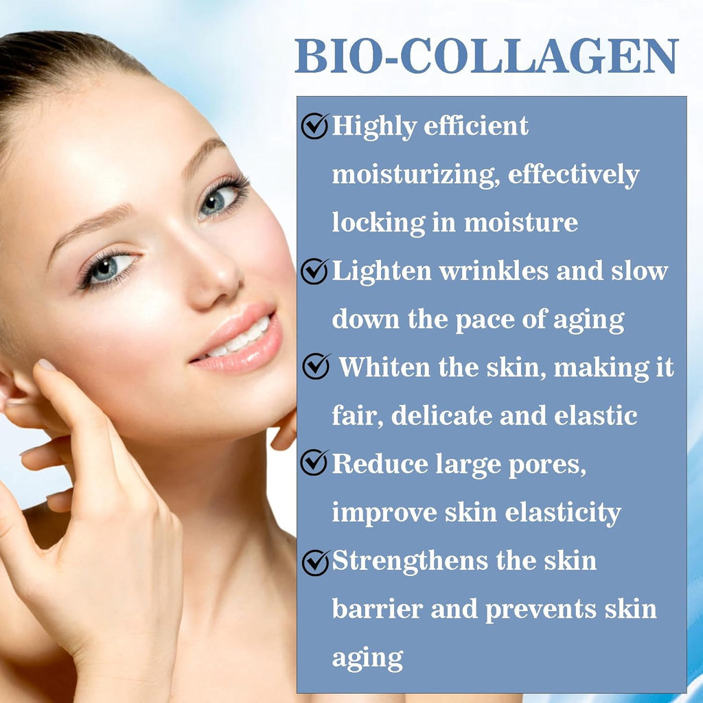 4 Stück Bio Collagen Real Deep Maske, Collagen Overnight Mask Korean, anti Falten anti Aging Gesichtsmaske, Zur Hydratation, Anti-Falten-Wirkung, Reinigung Und Aufhellung