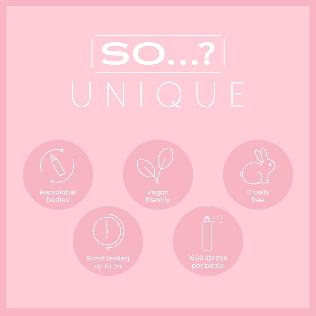 So…? Unique Grande Damen Mini Mist Gift Set, Body Mist Fragrance Spray (6X50Ml)