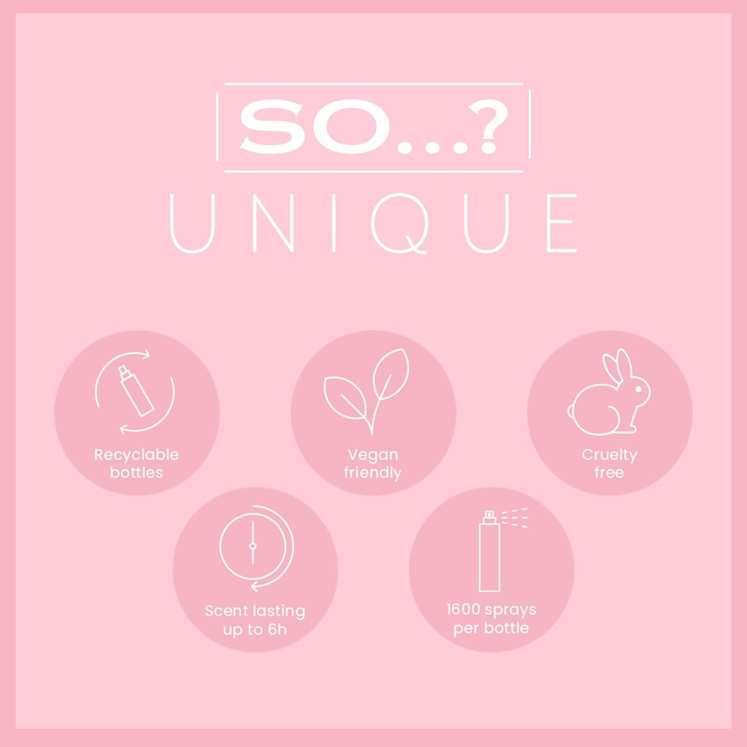So…? Unique Grande Damen Mini Mist Gift Set, Body Mist Fragrance Spray (6X50Ml)