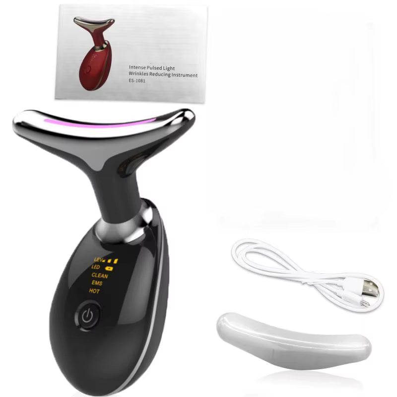 Neck Facial Lifting Device Ems Neck Face Lifting Massager Microcurrent Face Massager Led Photon Therapy anti Wrinkle Beauty Tool